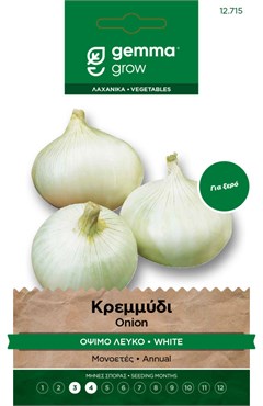 Κρεμμύδι όψιμο λευκό · White onion 12715