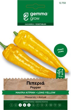 Πιπεριά μακριά κίτρινη · Long yellow pepper 12758